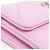 Billetera bi-fold de cuero de cordero rosa Chanel 19 Line - vista 5
