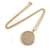 Hermes Hermès Cadrege GM Medaille Necklace Pendant Golden  - view 2