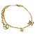 Bracciale in metallo dorato iconico LV di Louis Vuitton D'oro
