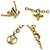 Bracciale in metallo dorato iconico LV di Louis Vuitton D'oro - vista 4