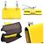 FENDI Flache Baguette Schultertasche Grau Gelb - Ansicht 3