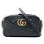 Borsa a Spalla in Pelle GG Marmont di Gucci Nero