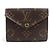 Billetera tri-fold Monogram Celeste de Louis Vuitton Castaño Rosa Monograma