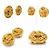 Orecchini a clip in metallo dorato Chanel Coco Mark D'oro - vista 2