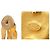 Orecchini a clip in metallo dorato Chanel Coco Mark D'oro - vista 5