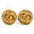 Orecchini a clip in metallo dorato Chanel Coco Mark D'oro
