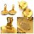Orecchini a clip in metallo dorato Chanel Coco Mark D'oro - vista 5