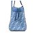 Borsa a Spalla in Tela/Pelle Zucca Origami di Fendi Blu - vista 2