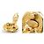 Orecchini a clip in metallo dorato Chanel Coco Mark D'oro - vista 5