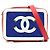 Timeless Chanel CC Figley Mini Schultertasche Pink Weiß Blau Orange