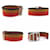 Hermès Charm Bracelet in Canvas and Leather Brown Orange Navy blue  - view 3