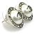 Timeless Chanel Coco Mark Metall/kunstperlen Ohrringe Silber Weiß - Ansicht 2