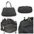 Borsa a Spalla Fendi Zucca Mia Nero - vista 3