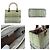 Borsa a mano Christian Dior in tweed/ pelle Beige Verde - vista 3