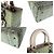 Borsa a mano Christian Dior in tweed/ pelle Beige Verde - vista 4