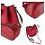 Borsa a Spalla in Pelle Diamante Gucci Rosso - vista 4