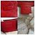 Borsa a Spalla in Pelle Diamante Gucci Rosso - vista 5