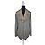 Brunello Cucinelli Grau Cashmere-Weste mit Pelzkragen