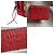 Borsa a Spalla Gucci GG in Tela/Pelle Marrone Rosso - vista 5