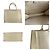 Borsa Tote Medium Christian Dior Beige - vista 3