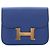 Portafoglio Slim Constance in Evercolor Blu Hermès