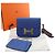 Portafoglio Slim Constance in Evercolor Blu Hermès - vista 15