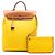 Zaino Zip Retourne Herbag A Dos in Tela Gialla Hermès Giallo - vista 8