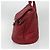 Borsa in pelle Chanel Vintage CC Turnlock Grande Rosso - vista 4