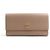 Cartera larga de cuero beige para mujer Gucci