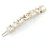 Clip para el cabello de strass dorado Chanel