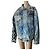 Balenciaga Denim Jacket with Graffiti Print - view 14