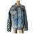 Balenciaga Denim Jacket with Graffiti Print - view 9