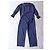 Completo pantalone Yves Saint Laurent in seta blu navy - vista 6
