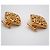 Abotoaduras em forma de diamante com logo CC da Chanel banhadas a ouro Dourado - vista 3