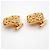 Abotoaduras em forma de diamante com logo CC da Chanel banhadas a ouro Dourado - vista 4