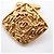 Abotoaduras em forma de diamante com logo CC da Chanel banhadas a ouro Dourado - vista 5