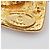 Abotoaduras em forma de diamante com logo CC da Chanel banhadas a ouro Dourado - vista 6