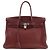 Hermès Hermes Birkin Rosso Clemence con Hardware in Palladio 35