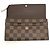 Sarah Louis Vuitton Damier Ebene Langbörse Braun - Ansicht 7