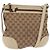 Borsa a Spalla Gucci GG Canvas Web Sherry Line Beige Oro 257065 Auth 160488 D'oro