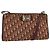 Borsa a Spalla in Tela Trotter Christian Dior Rossa Oro Auth 160953 Rosso D'oro