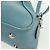 Balenciaga Borsa a mano Triangle S in pelle 2 in 1 blu chiaro argento 476975 Auth 161230 - vista 14