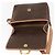 Céline Borsa a Spalla in Tela Macadam CELINE in Pelle PVC Marrone Oro Auth 161505 D'oro - vista 18