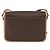 Céline Borsa a Spalla in Tela Macadam CELINE in Pelle PVC Marrone Oro Auth 161505 D'oro - vista 2