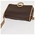 Céline Borsa a Spalla in Tela Macadam CELINE in Pelle PVC Marrone Oro Auth 161505 D'oro - vista 6