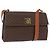Céline Borsa a Spalla in Tela Macadam CELINE in Pelle PVC Marrone Oro Auth 161521 D'oro