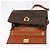 Céline Borsa a Spalla in Tela Macadam CELINE in Pelle PVC Marrone Oro Auth 161521 D'oro - vista 10