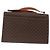 Céline Borsa a Spalla in Tela Macadam CELINE in Pelle PVC Marrone Oro Auth 161521 D'oro - vista 2