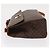 Céline Borsa a Spalla in Tela Macadam CELINE in Pelle PVC Marrone Oro Auth 161521 D'oro - vista 4