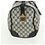 Gucci Borsa Boston GG Supreme in PVC Navy Gold Auth gh1530 D'oro Blu navy - vista 5